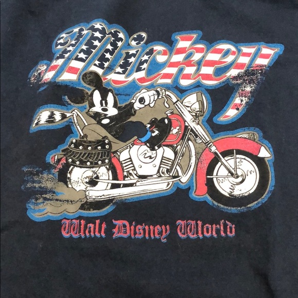 mickey mouse motorcycle shirt